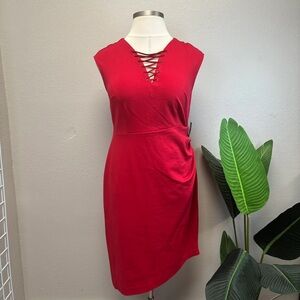 6th & Lane Red Sheath Dress - NEW - Size 14